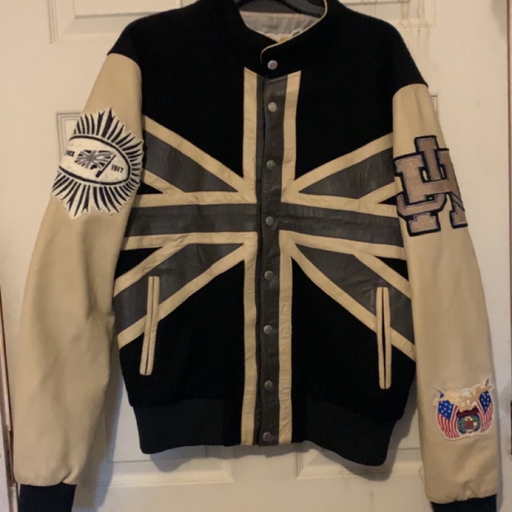 Jeff Hamilton Leather Bomber Jacket.